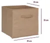 Boîte de rangement HESSIAN, 31 x 31 cm, beige Voir les images du produit 4