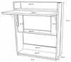 MATKAM Schreibtisch, H85 x B70 x T20 cm, Multifunktionales Produktbild-Vorschau 8