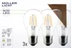 LED Filament Glühlampe, E27, 4W, 470lm, 2700K, warmweiß, Produktbild-Vorschau 3