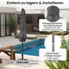 COSTWAY parasol 230 cm, parasol ogrodowy z korbką i 6 Podgląd zdjęcia produktu 7
