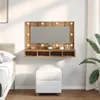 vidaXL Zrkadlová skrinka s LED Artisan dub 90 x 31,5 x 62 Náhľad obrázku produktu 3