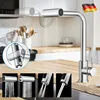 Küchenarmatur Schwarz 360° Wasserhahn Küche Ausziehbar Produktbild-Vorschau 1