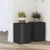 vidaXL Support pour plantes 2 pcs. noir 20x20x30 cm Bois Voir les images du produit 2