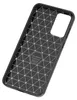 The back of a black phone case with a geometric pattern. Produktbild-Vorschau
