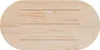 vidaXL Blat biały 110x55x2,5 cm owalny z litego drewna Podgląd zdjęcia produktu 3