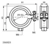Walraven Rohrschelle KSB1 ev 20-23 mm EPDM M8 Podgląd zdjęcia produktu 3