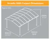 PALRAM-Carport Arcadia 5000-anthracite-7306 Voir les images du produit 12