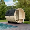Home Deluxe Sauna a botte con stufa a legna LAGOM DELUXE - Anteprima dell’immagine prodotto 2