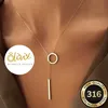 XCOAST Damen Halskette, Edelstahl, Gold - perfektes Produktbild-Vorschau 4