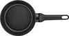 A top-down view of a black frying pan with a black handle against a white background. Produktbild-Vorschau