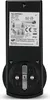 The back of a black electrical plug with a label showing technical specifications and safety certifications. Náhľad obrázku produktu