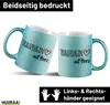 Huuraa Glitzertasse Trauzeugin mit Herz 330ml Blau Keramik Produktbild-Vorschau 2