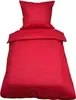 2 tlg Uni Bettwäsche 135x200 Rot Einfarbig Renforce Produktbild-Vorschau 4