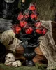 Gothic Blumenvase mit verblühten Rosen & Spinnennetz Produktbild-Vorschau 2