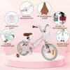 COSTWAY Kinderfahrrad mit Korb, Klingel, Doppelbremsen, Produktbild-Vorschau 7