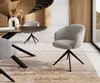 DELIFE Drehstuhl Caja-Flex mit Armlehnen Cord Silbergrau Produktbild-Vorschau 1