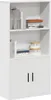 vidaXL Regál na knihy biely 60x24x120 cm Materiál na báze Náhľad obrázku produktu 2