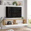 TV stolík 'Lapinlahti' 140 x 31,5 x 29,5 cm dub rustikálny Náhľad obrázku produktu 3