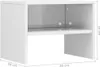 A white wooden bedside table with an open shelf. Náhľad obrázku produktu