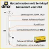 DMX - Viti per legno Torx - Viti per pannelli truciolari - Anteprima dell’immagine prodotto 2