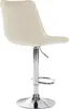 2er Set Barhocker Toni Kunstleder chrom - creme Produktbild-Vorschau 5
