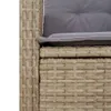 Design 2-tlg. Garten-Essgruppe mit Kissen Beige Poly Produktbild-Vorschau 5