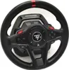 A close-up studio shot of a Thrustmaster T128 racing wheel and pedals. Anteprima dell’immagine prodotto