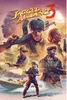 Collage of characters from the game Jagged Alliance 3, with a boat and tropical scenery. Produktbild-Vorschau