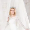 Silberne Krone, Tiara aus klarem Diamantkristall, elegantes Produktbild-Vorschau 6