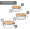 Ritzenhoff 8x Esperanza Vorratsdose rund quadratisch groß Produktbild-Vorschau 3