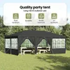 Tenda da festa vidaXL, colore antracite, 600 x 400 x 266 Anteprima dell’immagine prodotto 2