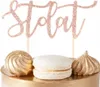 Kuchen Topper Hundert Jahre Rose Gold Glitter Für Produktbild-Vorschau 1