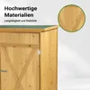 Wiltec Gerätehaus XXL holz Gartenschrank für Gartengeräte Produktbild-Vorschau 7