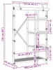 vidaXL Kleiderschrank 110x45x170 cm Bambus Produktbild-Vorschau 8