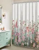 Waterafstotende douchegordijn met bloemenprint, polyester, Productafbeelding-voorbeeld 2