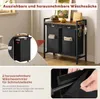 WOLTU Wäschekorb 2 Fächer, jedes 40 L, Metallrahmen, Produktbild-Vorschau 4