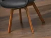 Kožené křeslo ARISAY - černá / ořech Náhled obrázku produktu 8
