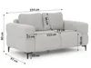 Cardea - Moderne Polstergarnitur 3+2+1 in Bubble-Optik aus Produktbild-Vorschau 18