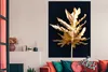 MuchoWow® Poster Schwarz und Gold - Blätter - Chic 120x180 Produktbild-Vorschau 3