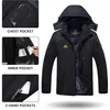 Winterjacke Herren Wasserdicht Winddicht Warm Dunkelgrau Produktbild-Vorschau 5