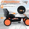Go-kart per bambini COSTWAY, auto a pedali con sedile Anteprima dell’immagine prodotto 4
