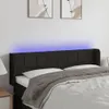 LED Kopfteil Schwarz 147x16x78/88 cm Stoff Produktbild-Vorschau 1
