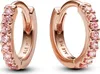 Pandora rosa funkelnde Creolen  283015C01 rosévergoldet Produktbild-Vorschau 1