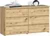 Akord Kommode 6 Schubladen Artisan-Eiche 100X35X57 Cm Produktbild-Vorschau 1