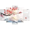5-teiliges leinwandbild land der kirschblüte 150x100 cm Produktbild-Vorschau 3