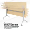 bümö Klapptisch fahrbar KF - Nachbildung: Buche Produktbild-Vorschau 2