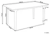 BELIANI Jídelní stůl tmavý jasan MDF 160 x 90 cm 6místný Náhled obrázku produktu 3