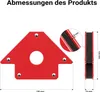 Wiltec Schweißmagnet mit 20 kg Haftkraft, 150 x 102 x 16 mm Produktbild-Vorschau 8
