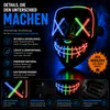 LED Grusel Maske - wie aus Purge steuerbar, Gesicht Produktbild-Vorschau 7