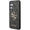 A side view of a black and gray patterned phone case with a gold Guess logo and text. Náhľad obrázku produktu